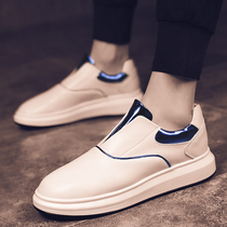 Tide brand mens shoes 2021 spring and autumn new white shoes leisure sports a pedal lazy shoes Korean version of mens shoes