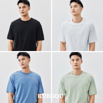 Special price] 2022 Summer Top Men Shoulder T-shirt Men Yok Shoulder Harbor Wind Casual Black Self 8962