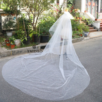 Taiwan Island fabric finished bridal veil ivory white M13 wedding DIY accessories veil decoration