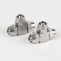 Full copper plated nickel fast screw PEG variable diameter tee PE-4 6 8 10 12 16mm 16mm tracheolocking mother pneumatic joint