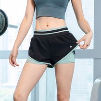 Brief Spring Summer Fashion Sports Girls Fitness Running Yoga Shorts Breathable Speed Dry Inner Lining Anti-Walking Light Collision Color Woman