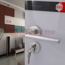 Space aluminum modern split ultra-quiet indoor door lock Door lock Bedroom door lock Solid wood door door lock