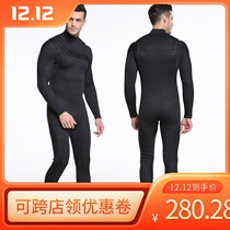 Shark Bart winter swimsuit thickened warm and cold diving suit snorkeling deep diving conjoined long-sleeved surf men