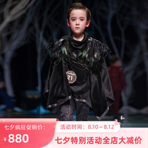 Le Wenxi new 11-year-old Class B cloak catwalk performance dress spring and autumn and winter gothic cloak performance suit youth