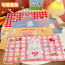 Korean ins pet cute soft cute bear waterproof placemat cat dog easy to clean and wear resistant protective tableware