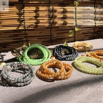 Xi Shi Xinjiang Hetian Jade chain lanyard 108 Hetian jade beads