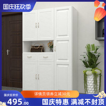 Customized solid wood multi-function large-capacity entrance hall entrance cabinet shoe cabinet combination simple modern partition Locker Custom