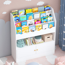 Simple Bookshelf Floor Room Disposal Cabinet Storage Rack Children Small Bookshelves Cell Body Student Bookcase Integrated By Wall