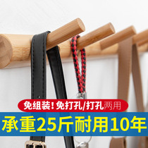 Clothing hooks a row of strips powerful viscose glue free to punch clothes-cap hanging clothes hook wall-mounted clothes hangers on wall