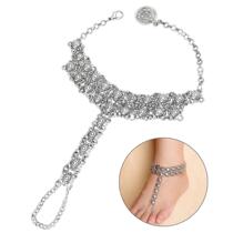 bohemia vintage mittens women foot jewelry hollow out carvin