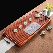 Square tea tray for one person solid wood tea table Small tea table simple household Kung Fu tea set Household drainage tea sea