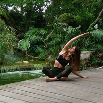 Sexy careful machine ~ pure original single sports bra black transparent running fitness yoga underwear small chest small cup S