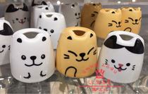 Japan DAISO toothbrush holder porcelain toothbrush holder large size toothbrush holder cute animal shape