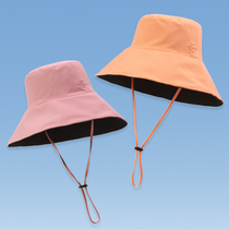 Sun sun hat childrens summer solid color Sun fishermans hat anti-ultraviolet Joker Korean version of face-covering cap spring and autumn