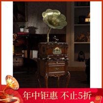 Tangdian Gramophone store F-163 vinyl records Antique nostalgic European-style Chinese living room decoration