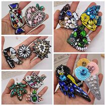 Heavy industry export clothing decoration rhinestone handmade nail bead cloth patch cap brooch sweater coat hand sewing material