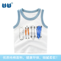 Dongdaemun counter tail goods brand foreign trade 2021 summer new net red childrens clothing Korean childrens vest cotton tide