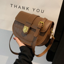 ckitty it womens bag this year popular bag 2021 new mobile phone bag brown shoulder bag retro saddle bag