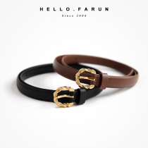 This buckle is in love ~ light extravagant imported grain pasta head layer 100 lap copper buckle belt not scraped and must lose fine leather strap