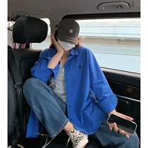 ALIN Custom big code spring 2022 new display slim temperament 100 hitch 200 catty OCEAN FASHION CASUAL SHIRT WOMAN