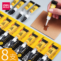 Deli 502 glue Hand-glued plastic metal ceramic strong universal glue Waterproof transparent shoe repair glue Strong multi-function universal glue Office and household super glue