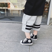 Boys shorts sports casual tinkling children in summer loose pants for childrens wear five-pant tide