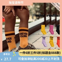 888 season end spot Mini Rodini19 Autumn and winter children wool socks Girls tube socks Pile socks