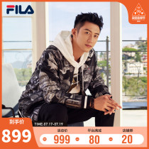 FILA Fila Huang Jingyu with the same mens coat 2021 spring simple casual woven jacket