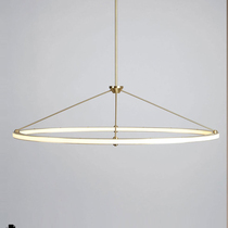 Post-modern creative living room round chandelier American convenient lobby villa bedroom creative designer chandelier