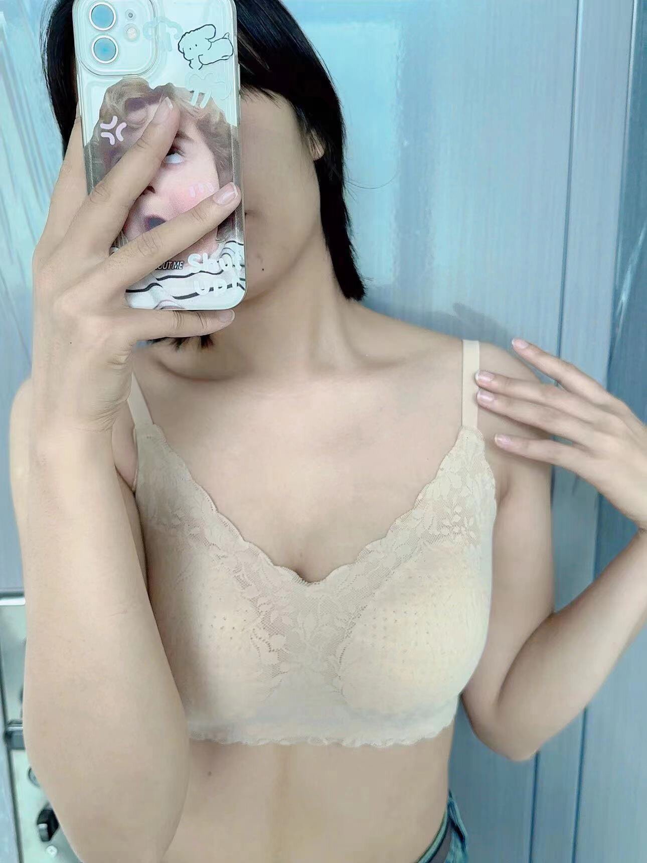 【小海豚内衣】伊维斯小胸显大文胸微聚拢设计自然挺拔蕾丝元素精致浪漫