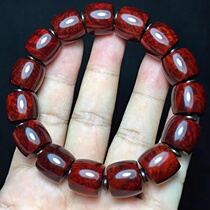 Indian leaflet rosewood old material barrel bead Gold Star demolition old material 1 3*1 4*15 water waves