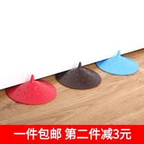 NSH windproof round door plug childrens anti-pinch hand door stop 360 degree rotating door pad suction cup type is more firm