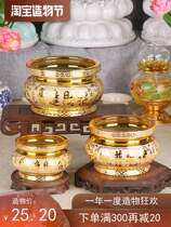 God of wealth ceramic incense burner Household room dedicated incense burner for Buddha Buddha hall small incense burner Buddhist utensils Buddhist supplies