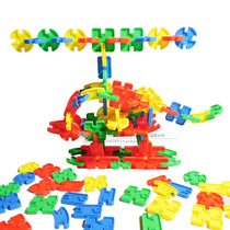 Childrens early education toys kindergarten desktop plastic block building block educational toy Zhido Le structure assembly building block