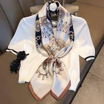 Temperament Korean large towel ins new foreign style versatile professional small scarf spring summer and autumn decorative small scarf