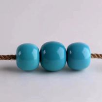 Hubei original mine high porcelain turquoise single bead old barrel bead waist bead top Buddha bead Diamond Star Moon bracelet accessories