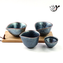 Japanese imported Hashimoto Daisuke pottery production mouth Japanese tea ceremony zero with teacup Tea Cup wooden box