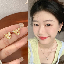 ins cute light luxury bear earrings 2021 New Tide fashion summer high-grade earrings niche Earring Girl