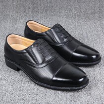 Summer leather sandals new mens mesh breathable three-section head leather leather sandals