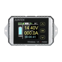 JUNTEK Wireless Digital voltmeter ammeter DC 0 01-100V 0 1-3