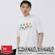 SAMESAME21SS snow Brothers Summer new retro basic simple personality Half sleeve T-shirt mens national tide