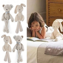 British baby soothing rabbit bite sleeping doll Accompanying doll Plush doll Baby toy Kindergarten hand puppet