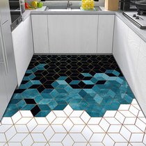Kitchen ground mat full-paved anti-oil wash-free carpet custom washable pvc waterproof footbed subnew 2021