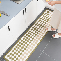 Long strip kitchen floor mat waterproof and oil-proof non-slip mat modern simple household PVC scrub door mat custom full shop
