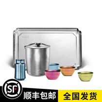 TAIC Titanium Degree Pure Titanium Kung Fu Tea Suit Complete of Light Extravagant Mini Tea tea with Chinese thermal insulation and anti-scalding