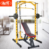 Smith machine Track squat rack Gantry frame Safety frame weightlifting bed Bench press Barbell set Fitness equipment