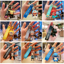 Cartoon Pendant Paparazzi Key Buttons Women Ins Nets Red Cute Creative Korea Lock Spoon Chain Rings Ring School Bag Small Hanging Accessories