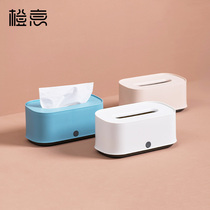  Creative Nordic style tissue box household living room roll paper box Coffee table storage box napkin paper box pumping paper box Simple