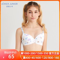21 New Adoration Girl Student SpongeBob Rabbit Three Stage 3 4 Cup Soft Steel Ring Bra AJ1154833