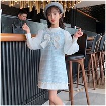Next win girl long sleeve dress 2021 New China Childrens celebrity Xiangfeng princess dress